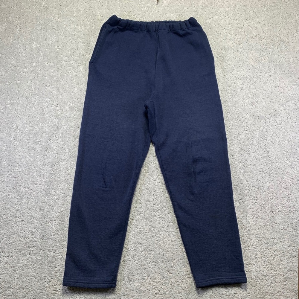 Vintage Russell Athletic Sweatpants Size Small Navy Blue Distressed Faded Y2k‎